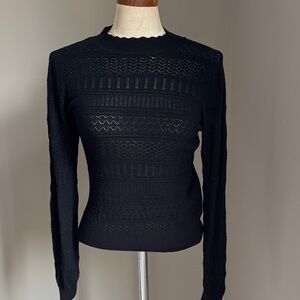 Hem & Thread Black Sweater